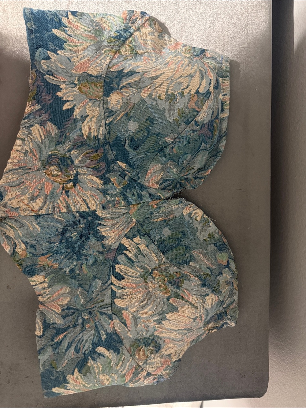SHEIN Blue Floral corset top